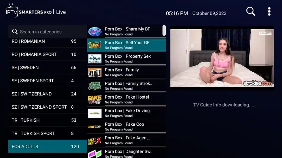 Adult iptv